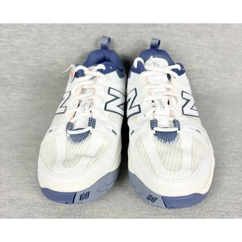 New Balance Fresh Foam X 1007 Tennis Sneakers Womens 7 W White Blue Pickleball